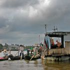 Cai Rang floating market on Hau Giang river