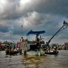 Cai Rang floating market on Hau Giang river