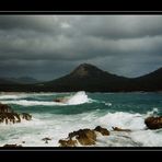 Cala Agulla bei Sturm