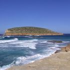 Cala Conta (Platges de Comte), Isla Bosc