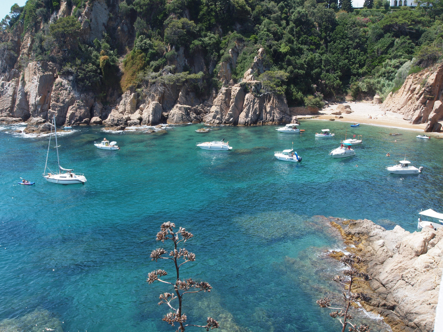 CALA DE BLANES DESDE EL AIRE