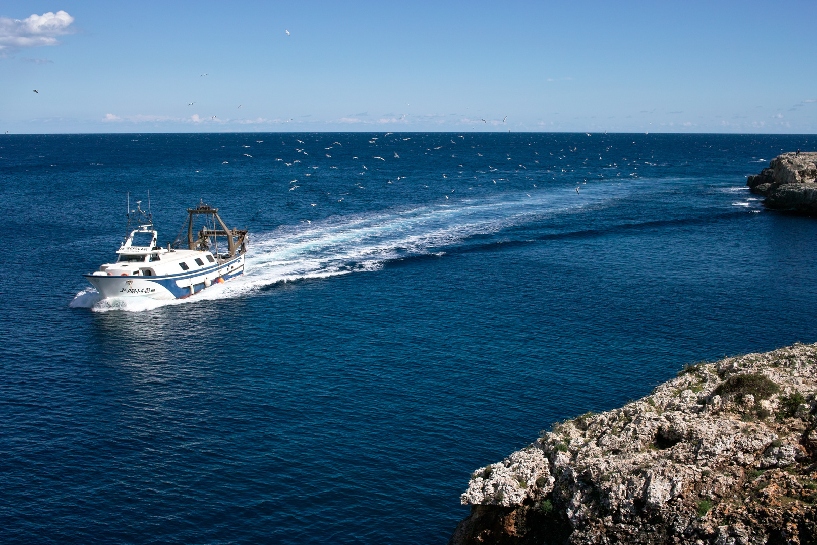 Cala Figuera, Fischerboot