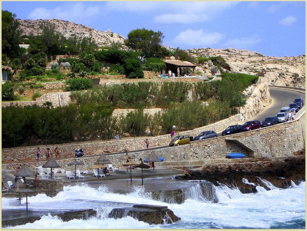 Cala Molins in Cala Sant Vincente/ Pollensa im August 2007