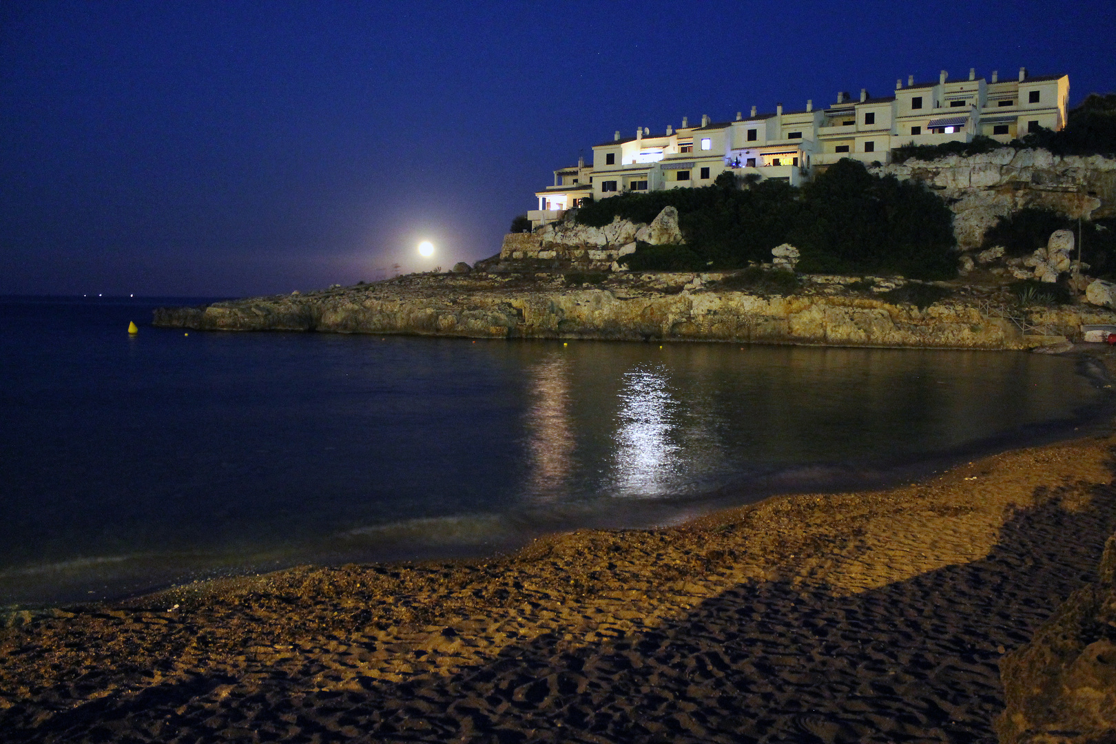 Cala Murada bei Mondaufgang