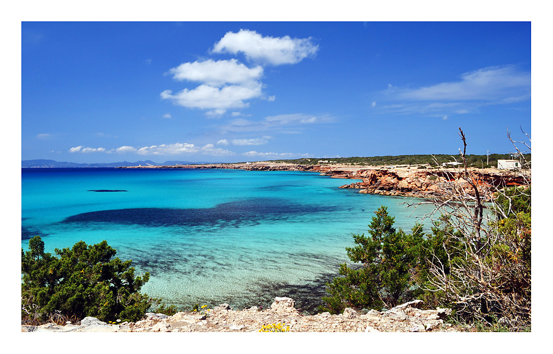 Cala Saona an der Westküste Formenteras