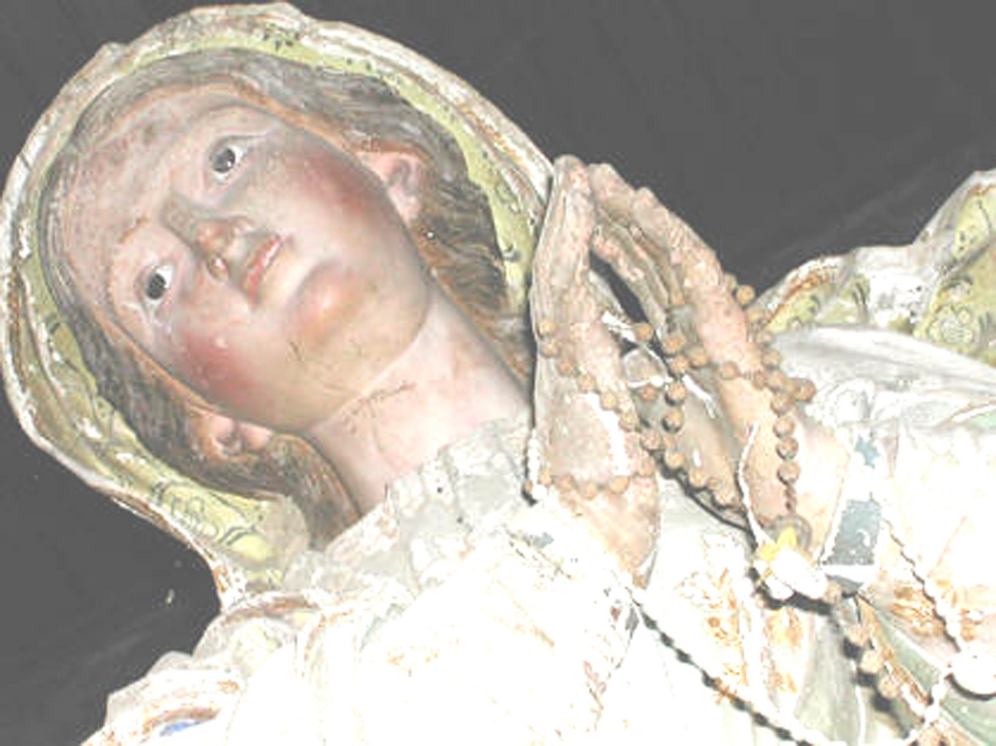 Calabria. Madonna in chiesa abbandonata.