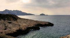 Calanque dans la brume