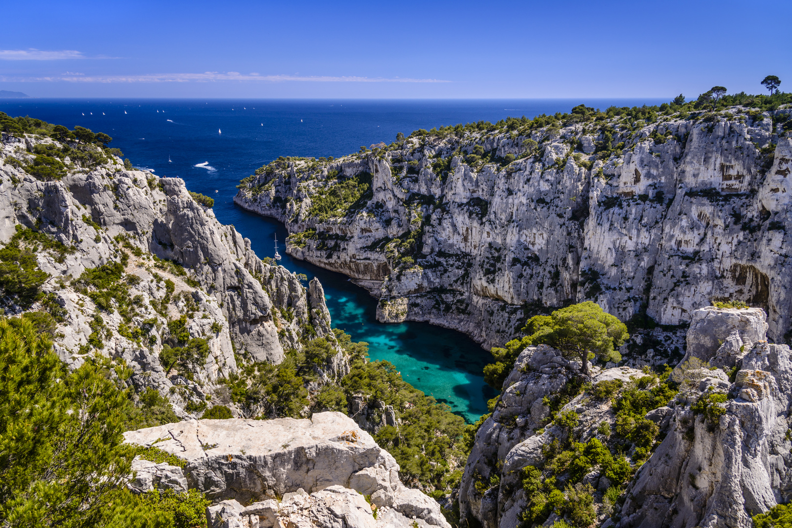 Calanque d'En Vau, Cassis, Provence, Frankreich