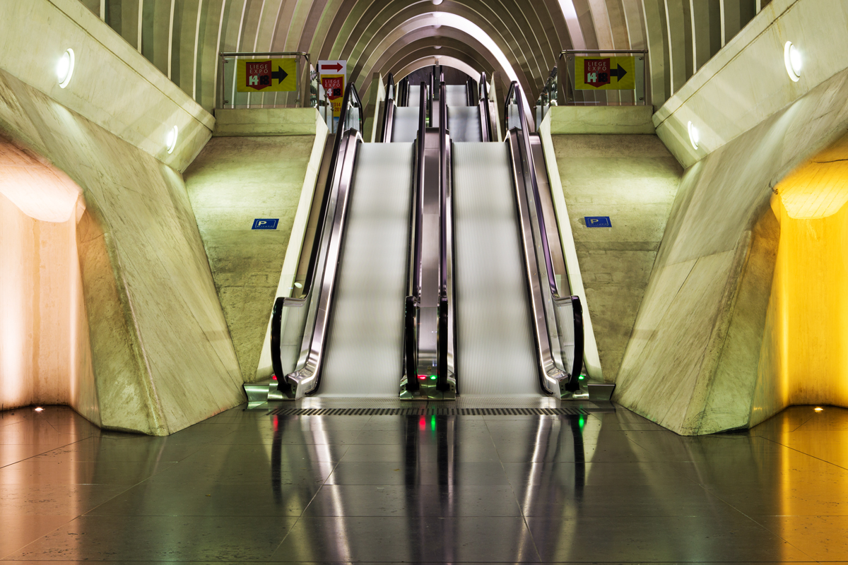 Calatrava-Bahnhof "Gare Guillemins" in Belgien