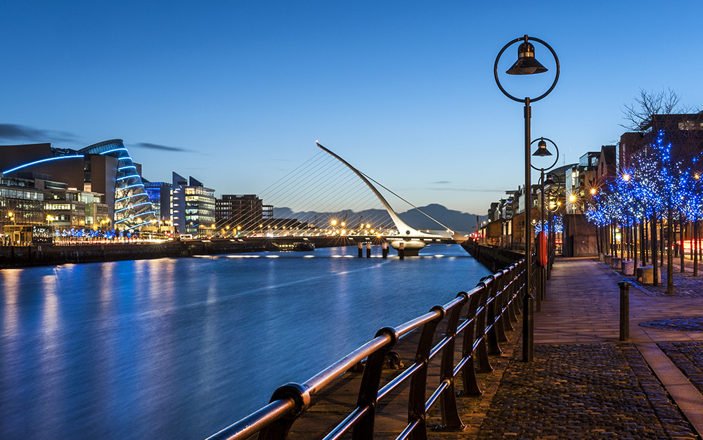 Calatrava bridge over the Liffey