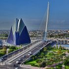 Calatrava-Brücke - Gesamtansicht