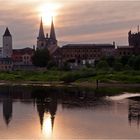 Calbe (Saale), Sonnenuntergang