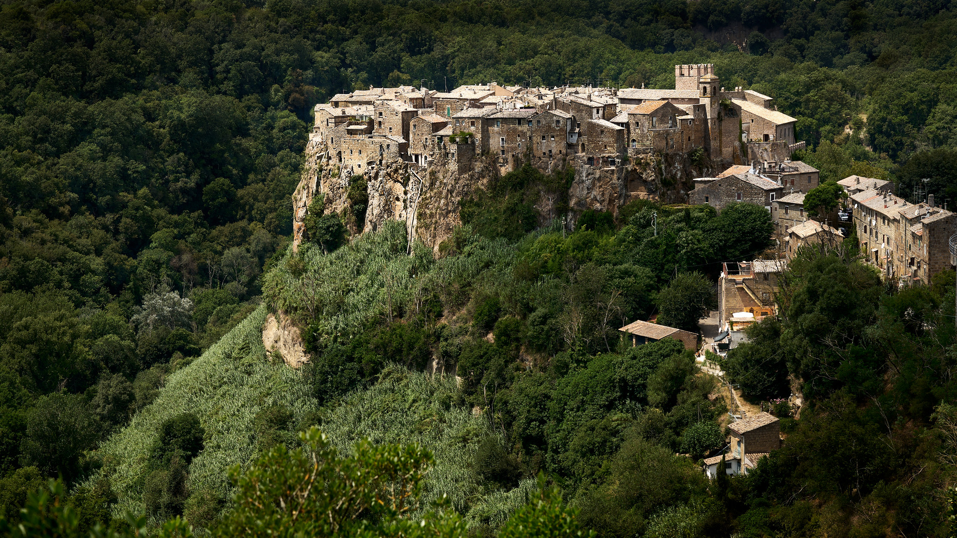 Calcata, wo die Ursprünglichkeit noch da ist