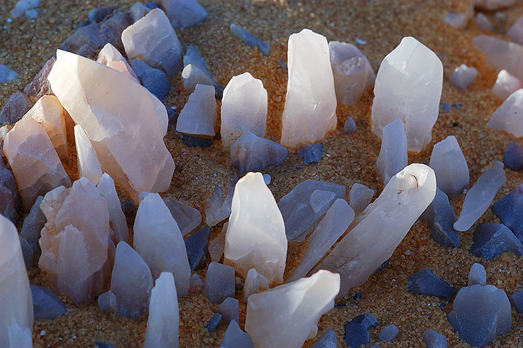 Calcitkristalle - Diamanten der Weissen Wüste