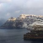 Caldera, covered in snow