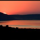 Caldissimo tramonto sul Lago di varano - Foggia