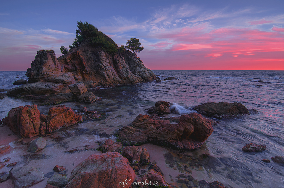 cálido atardecer