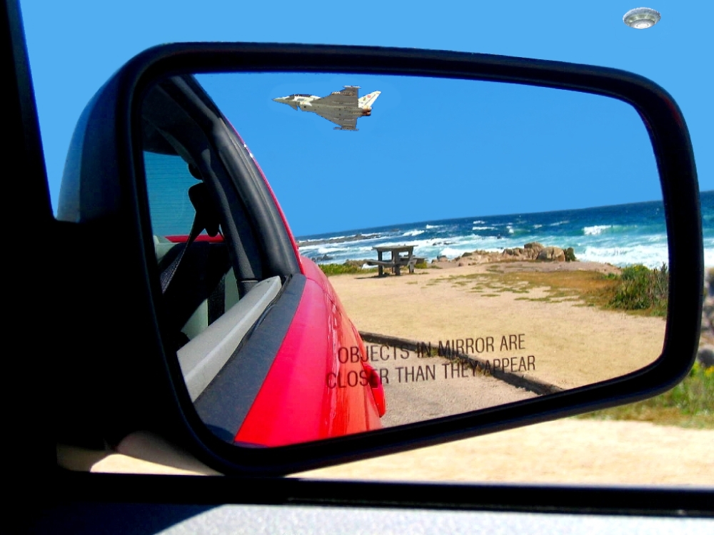 California HighWay 1 Airpower =A= Objects in Mirror