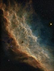 California Nebel in Hubble-Farbpalette