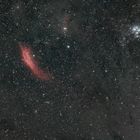 California Nebel, Plejaden und viel galaktischer Cirrus - NGC 1499 to M45 Widefield