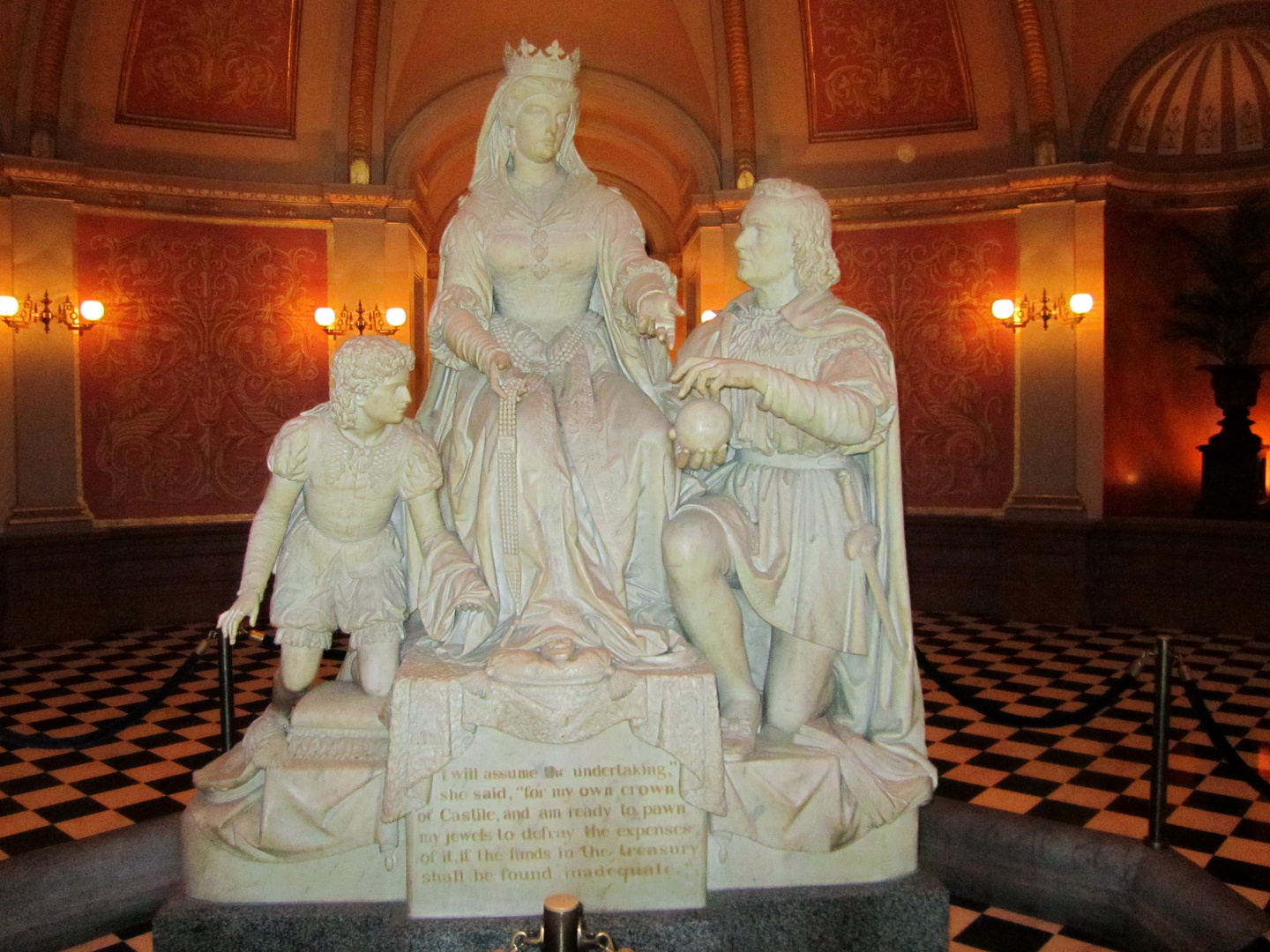 California State Capitol - Statue of the Spanish Queen