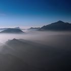 Calima sobre los Valles de Alicante