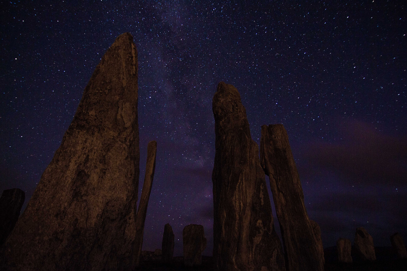 Callanish Standing Stones mit Milchstraße