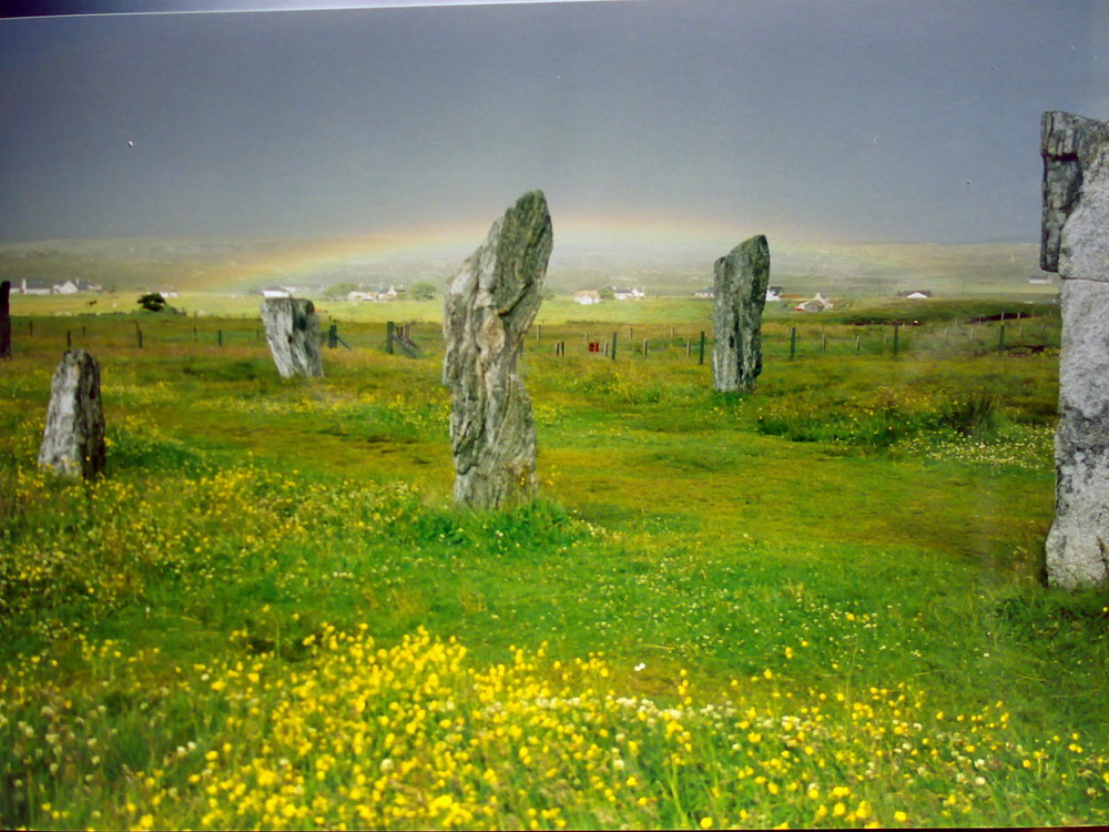 Callanish with rainbow