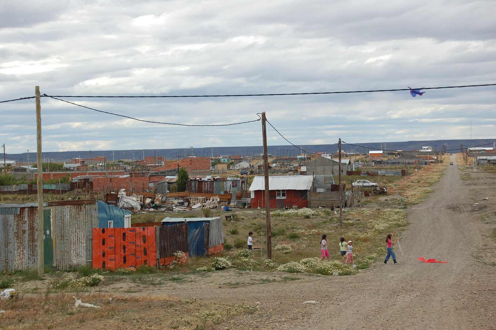 calle de barrio en rio gallegos