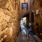 Calle de la ciudad vieja de Jaffa, Israel