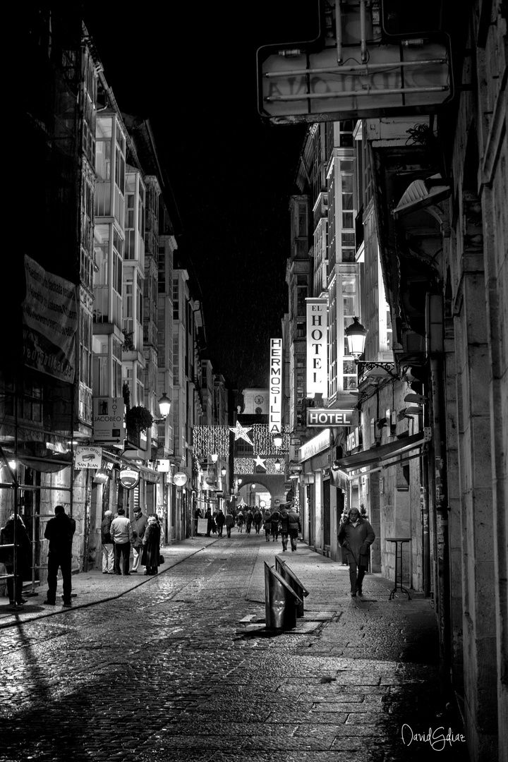 Calle San Juan en la ciudad de Burgos