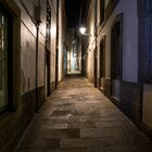 Callejón en el casco antiguo compostelano