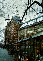 Calles de invierno en Amsterdam