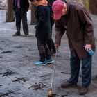 Calligraphy in the park in Beijing