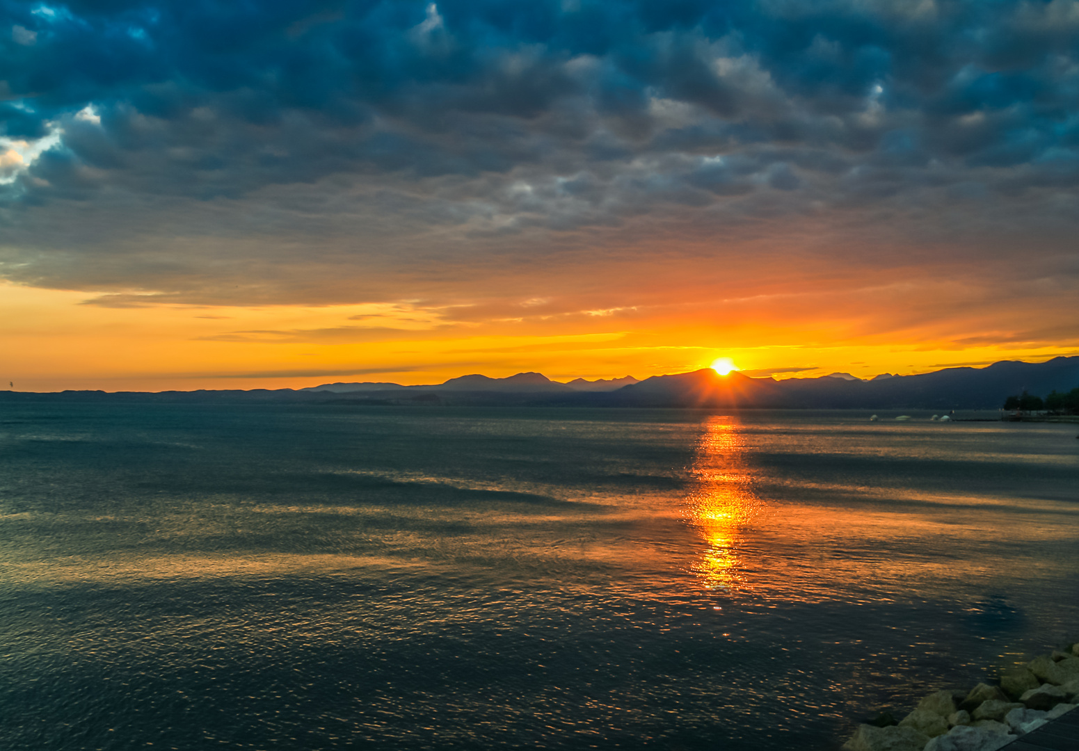 Calm after the storm at Lake Garda