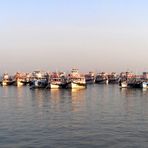 Calm water in front of Taj Mahal Hotel. Wishes of peace for Mumbai.