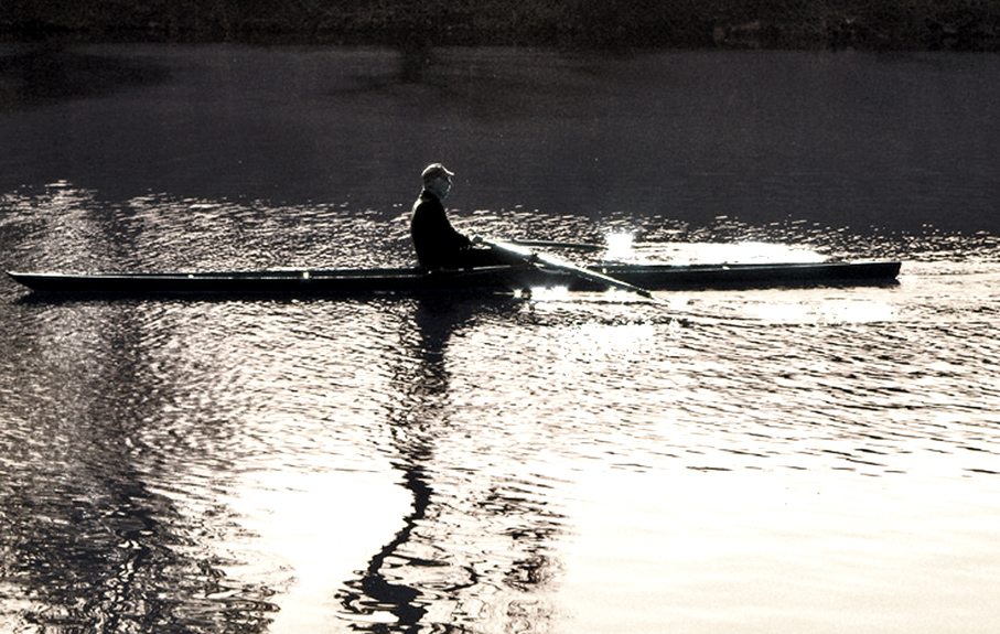 calmly, in the morning light