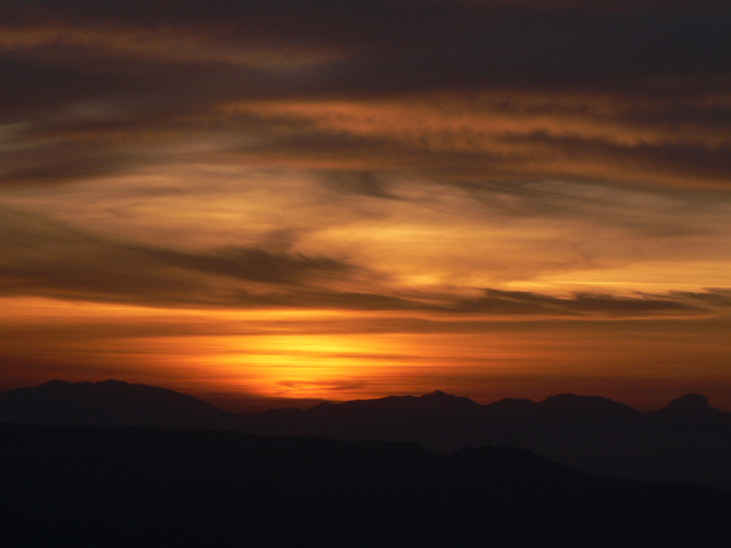 Calore di un Tramonto invernale