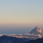 Calp (Calpe) erlebt einen Sonnenuntergang