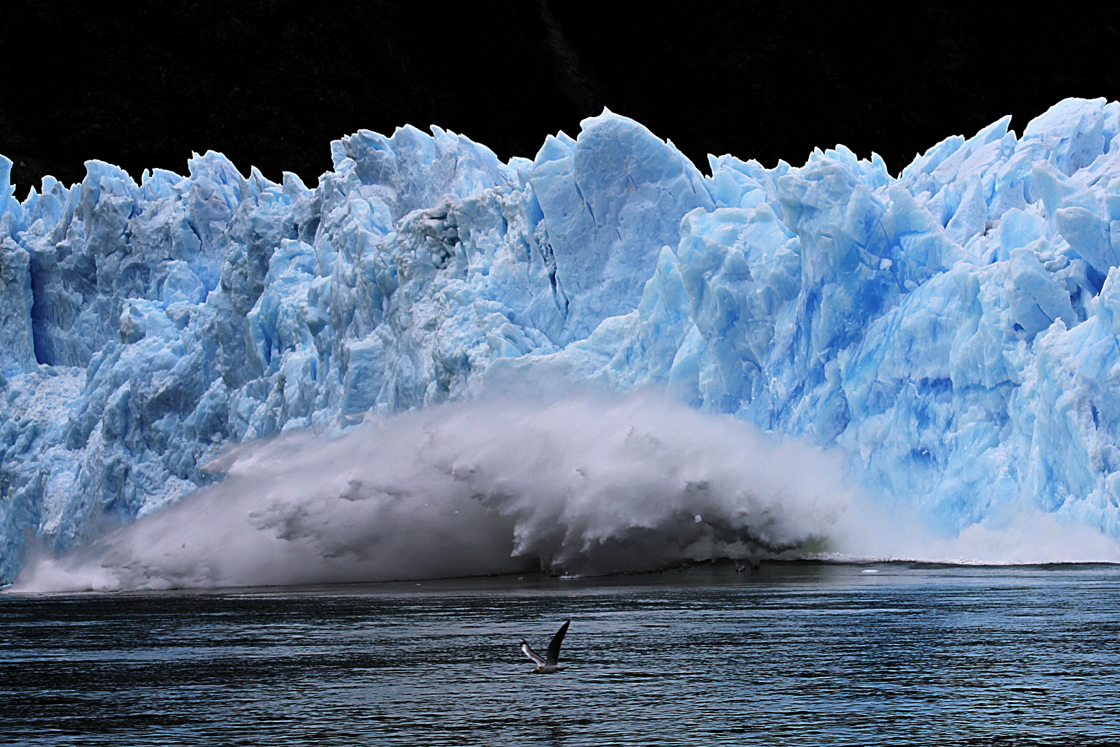 Calving glacier