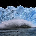 Calving glacier