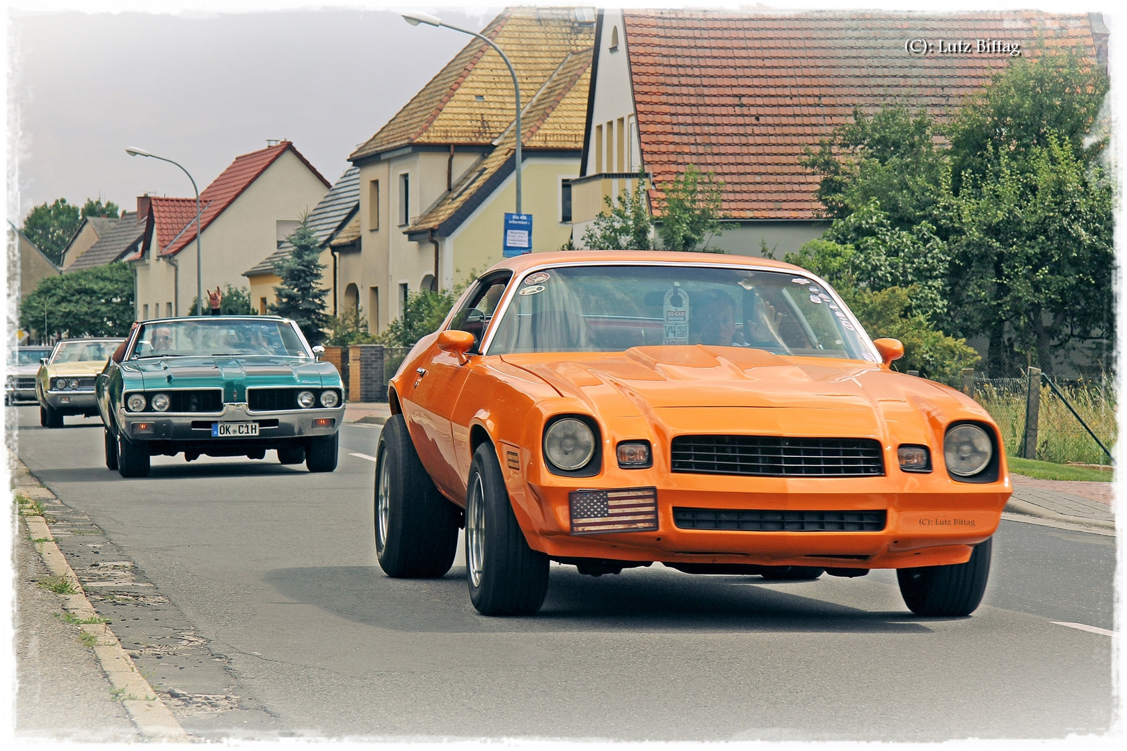 Camaro in orange