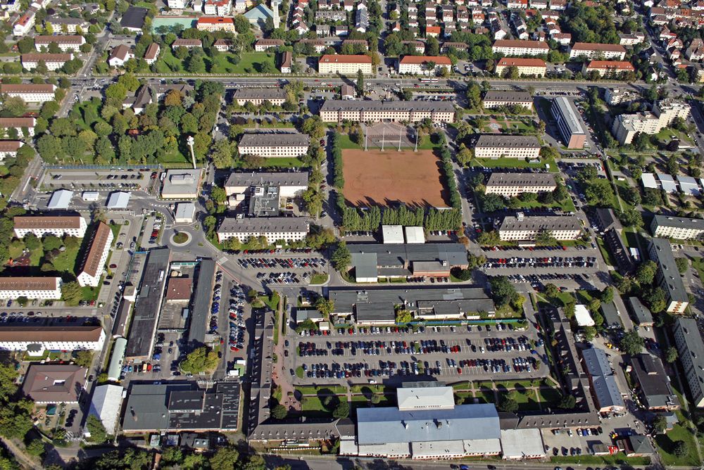 Cambell-Barracks,US-Headquarter Heidelberg,Luftbild