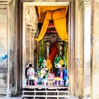 Camboya | Templo budista dentro de Angkor Wat