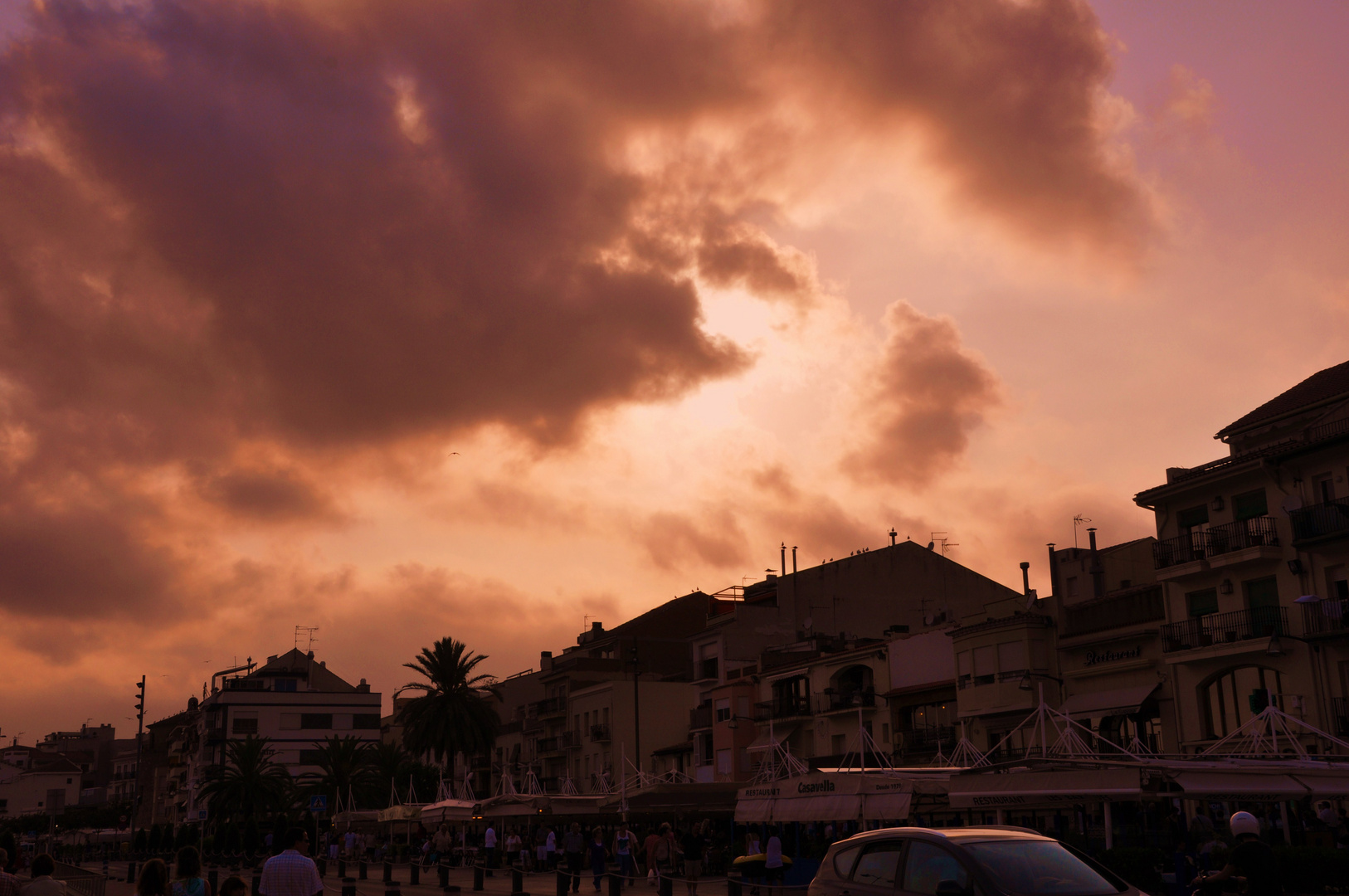 Cambrils bei Sonnenuntergang