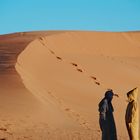 Camel herders in the Sahara