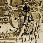 Camel rider in Petra (Jordan)