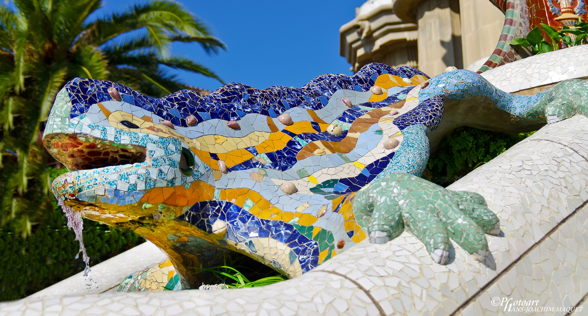 Camelion von Antoni Gaudi im Park Güell