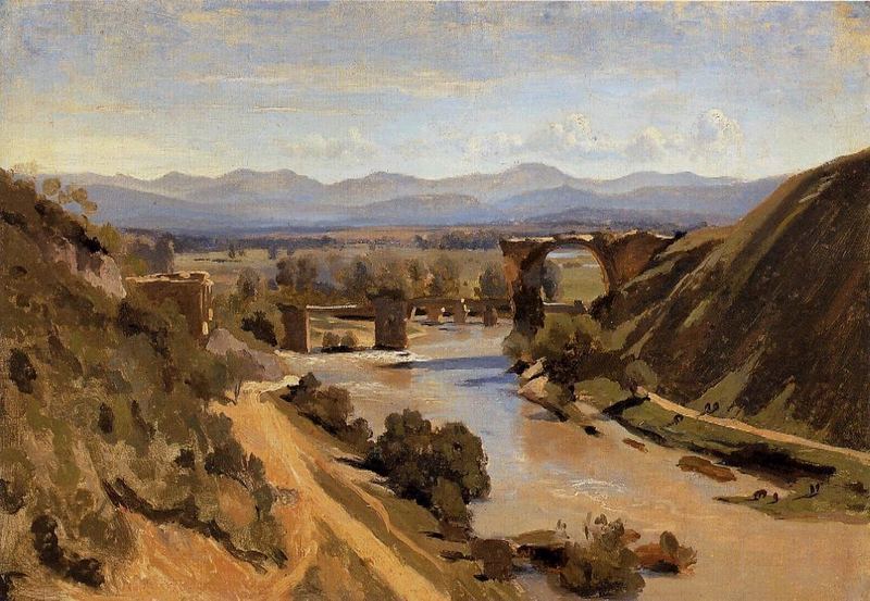 Camille Corot Augustusbrücke bei Narni