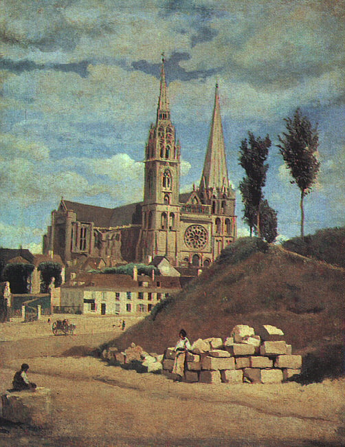 Camille Corot Kathedrale von Chartres